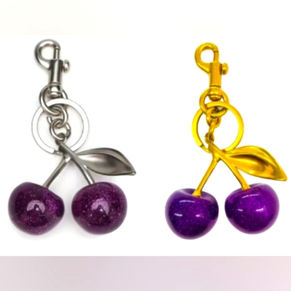 CHERRY KEYCHAIN BAG CHARMS π - Picture 5 of 15